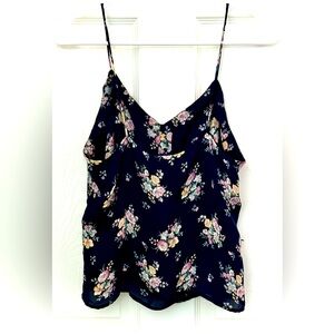 Lauren Ralph Lauren Floral Sleeveless Top W/ Spaghetti Straps